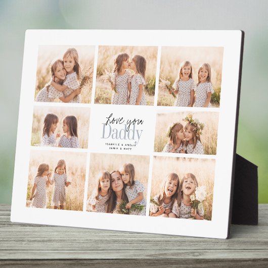 Aangepaste Liefde Je Papa Vaderdag Fotocollage Fotoplaat
