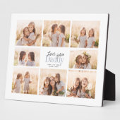 Aangepaste Liefde Je Papa Vaderdag Fotocollage Fotoplaat (Zijkant)