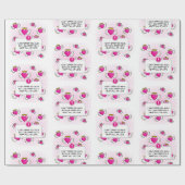 Aangepaste liefde msg stripstijl hart geschenken cadeaupapier (Vlak)