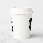 Aangepaste liefde naam, kleine koffie espresso papieren bekers (Links)