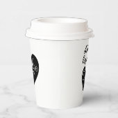 Aangepaste liefde naam, kleine koffie espresso papieren bekers (Rechts)