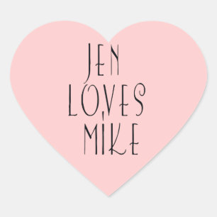 Aangepaste liefde stickers