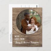 Aangepaste liefde voor een vrolijke Thanksgiving v Briefkaart (Voorkant / Achterkant)