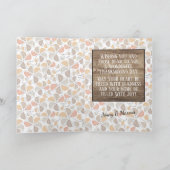 Aangepaste liefde voor een vrolijke Thanksgiving v Feestdagen Kaart (Binnen)