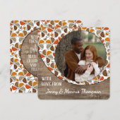 Aangepaste liefde voor een vrolijke Thanksgiving v Feestdagenkaart (Voorkant / Achterkant)