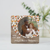 Aangepaste liefde voor een vrolijke Thanksgiving v Feestdagenkaart (Staand voorkant)