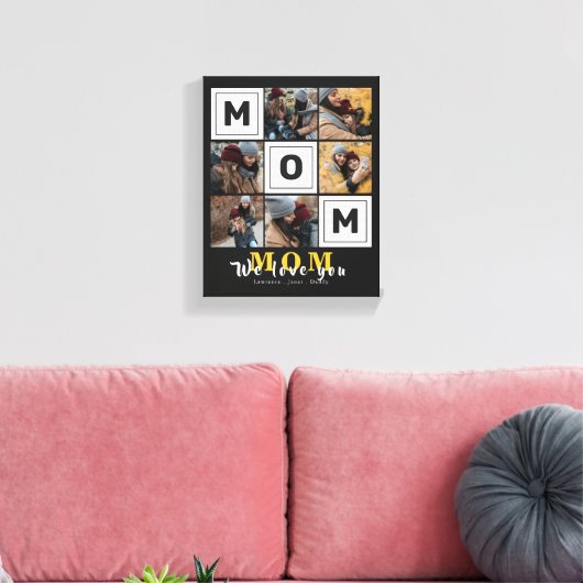 Aangepaste liefde voor moeder Foto cadeau Canvas Afdruk (Insitu (Woonkamer))