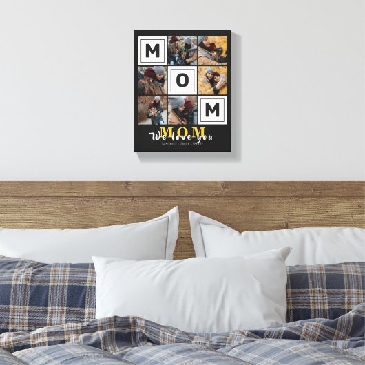 Aangepaste liefde voor moeder Foto cadeau Canvas Afdruk (Insitu (Slaapkamer))