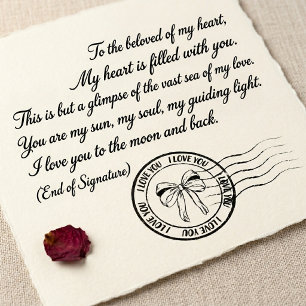 Aangepaste liefdepoststempel zelfinktende stempel