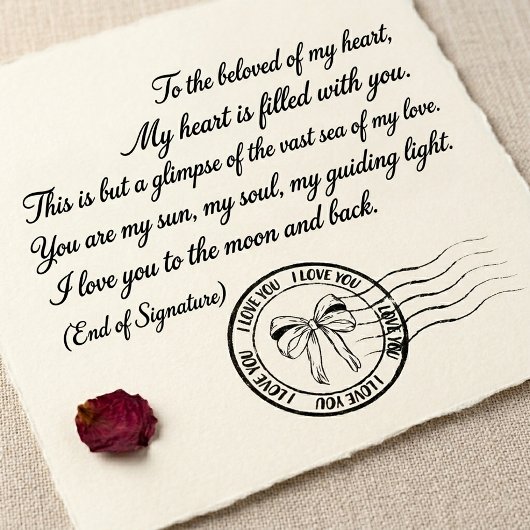 Aangepaste liefdepoststempel zelfinktende stempel