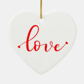 Aangepaste Liefdes Vogels Keramisch Ornament (Achterkant)