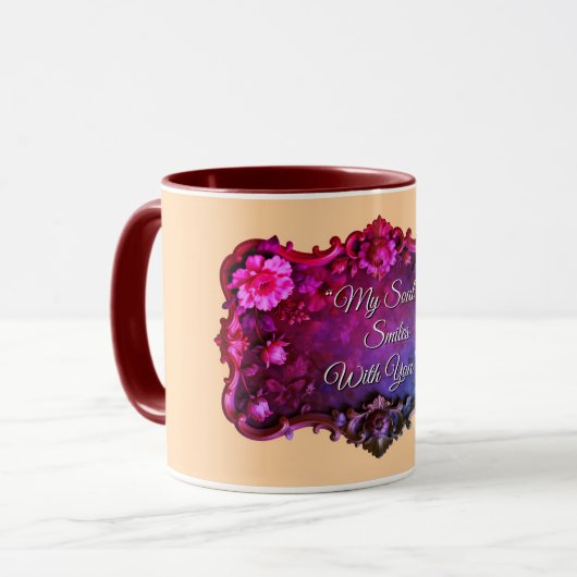 Aangepaste liefdescitaten koffiemokken mok (Voorkant links)