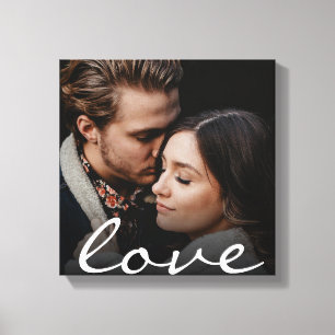 Aangepaste Liefdesfoto Canvas Afdruk