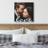 Aangepaste Liefdesfoto Canvas Afdruk (Insitu (Slaapkamer))