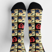 Aangepaste liefdesfoto collage houdt van mijn huis sokken (Top)