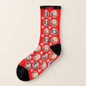 Aangepaste liefdesfoto x2  sokken (Links - buitenkant)