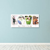 Aangepaste liefdesfoto's en tekst canvas afdruk (Insitu (Houten vloer))