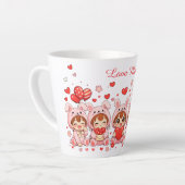 Aangepaste liefdesmok | Moederdag & Valentijnsdag Latte Mok (Linkerhoek)