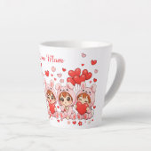 Aangepaste liefdesmok | Moederdag & Valentijnsdag Latte Mok (Rechterhoek)