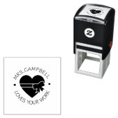 Aangepaste Liefdesvorm Docentenstempel Zelfinktende Stempel (In situ)