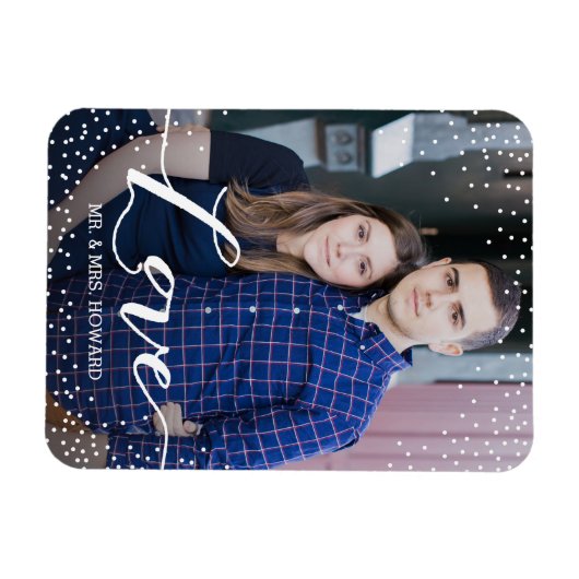 Aangepaste liefdesweduwfoto Magnet Magneet (Horizontaal)