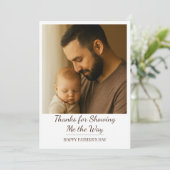 Aangepaste liefdevolle vader en kind - Vaderdag ca Kaart (Staand voorkant)