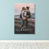 Aangepaste liefhebbers Afbeelding en eenvoudige li Canvas Afdruk (Insitu (Houten vloer))