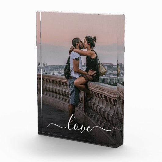 Aangepaste liefhebbers Afbeelding en eenvoudige li Fotoblokken (Rechts)