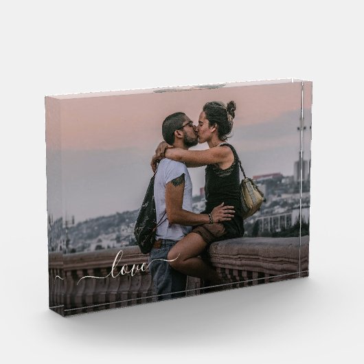 Aangepaste liefhebbers Afbeelding en eenvoudige li Fotoblokken (Links)