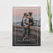 Aangepaste liefhebbers Afbeelding en eenvoudige li Kaart (Voorkant)