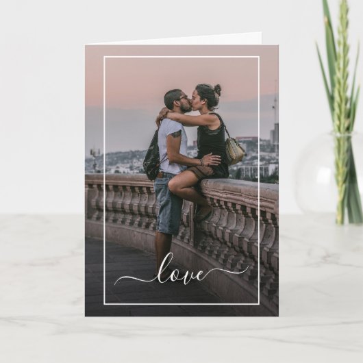 Aangepaste liefhebbers Afbeelding en eenvoudige li Kaart (Voorkant)