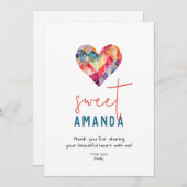 Aangepaste lieve vriend liefdeskaart met hart feestdagenkaart (Voorkant / Achterkant)