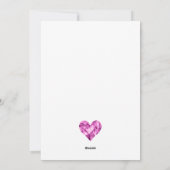 Aangepaste lieve vriend liefdeskaart met paarse ha feestdagenkaart (Achterkant)