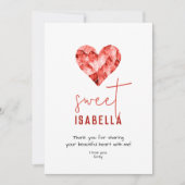 Aangepaste lieve vriend liefdeskaart met rood hart feestdagenkaart (Voorkant)