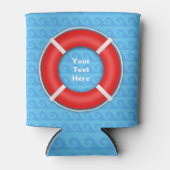 Aangepaste lifebuotekst blikjeskoeler (Voorkant)