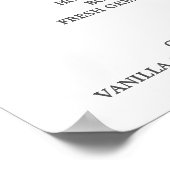 Aangepaste lijst - Menu Poster (Hoek)