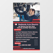 Aangepaste lijst met autoreparatiewerkplaatsservic raamsticker (Vel)