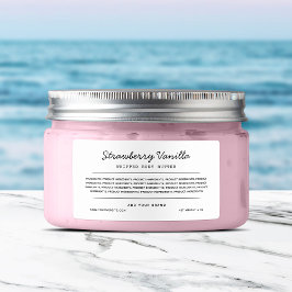 Aangepaste lijst met ingrediënten voor kleurenscri etiket