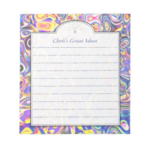 Aangepaste lijst met meerdere kleuren voor Abstrac Notitieblok