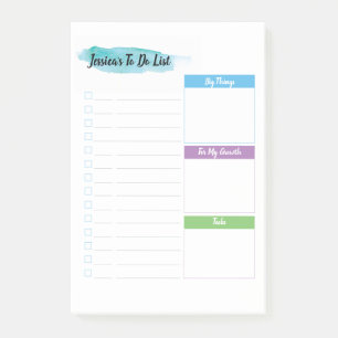 Aangepaste lijst met taken - productiviteitsgerich post-it® notes