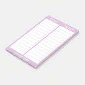 Aangepaste lijst - Te doen, te kopen - Lavender Post-it® Notes (Schuin)
