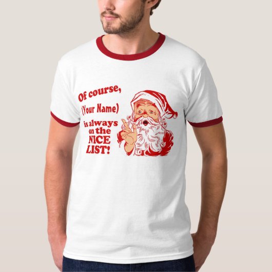 Aangepaste lijst van Nice T-shirt (Voorkant)