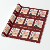 Aangepaste lijst van Nice voor de kerstman Cadeaupapier (Uitgerold)