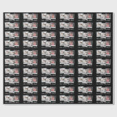 Aangepaste Lijst voor 3-fotomomentopnamen Aangepas Cadeaupapier (Vlak)