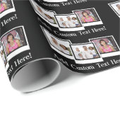 Aangepaste Lijst voor 3-fotomomentopnamen Aangepas Cadeaupapier (Rol Hoek)