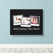 Aangepaste Lijst voor 3-fotomomentopnamen Aangepas Canvas Afdruk (Insitu (Houten vloer))