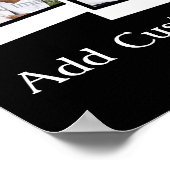 Aangepaste Lijst voor 3-fotomomentopnamen Aangepas Poster (Hoek)