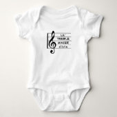 Aangepaste Lil Treble Maker Muziek Ontwerp Romper (Voorkant)