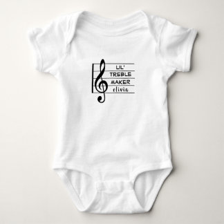 Aangepaste Lil Treble Maker Muziek Ontwerp Romper
