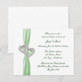 Aangepaste Limoen Hearts repetitie diner uitnodigi Kaart (Voorkant / Achterkant)